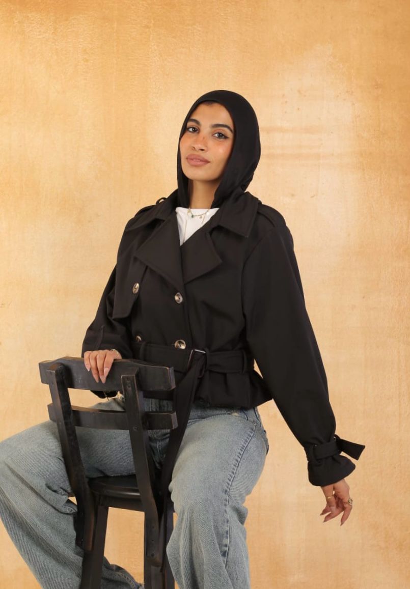 Cropped Trench Coat