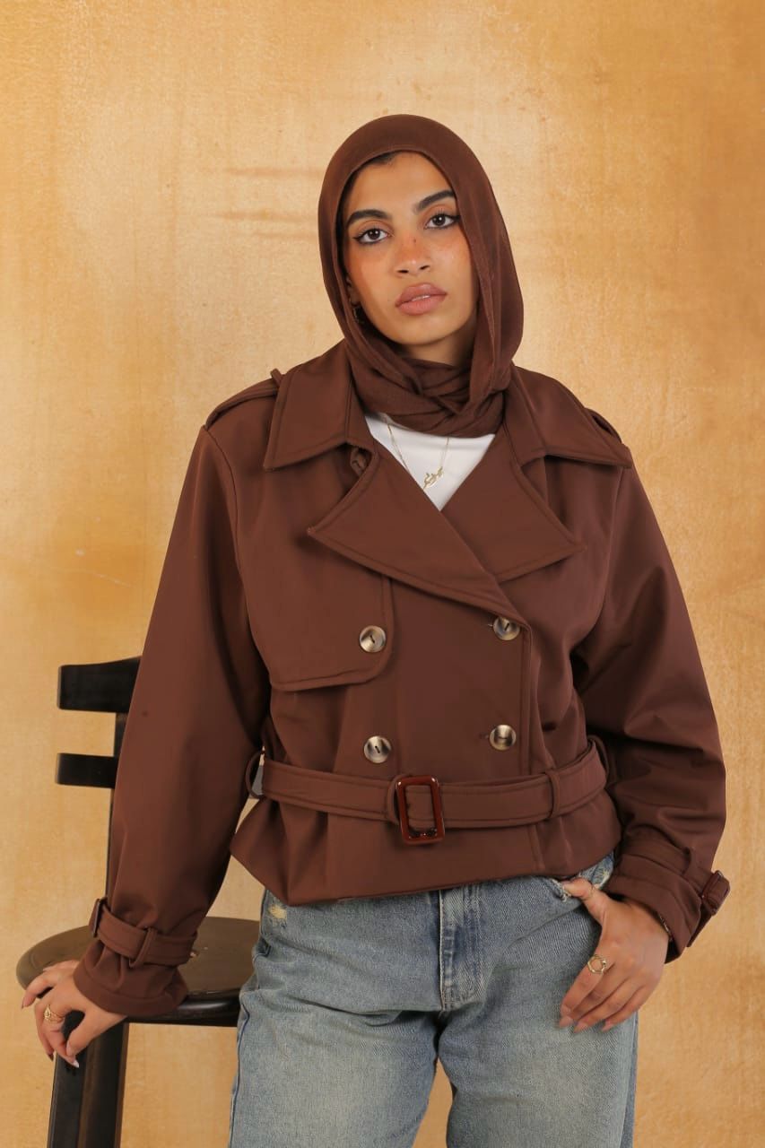 Cropped Trench Coat