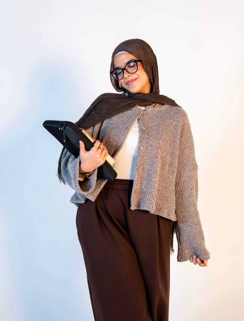 Griege knit cardigan